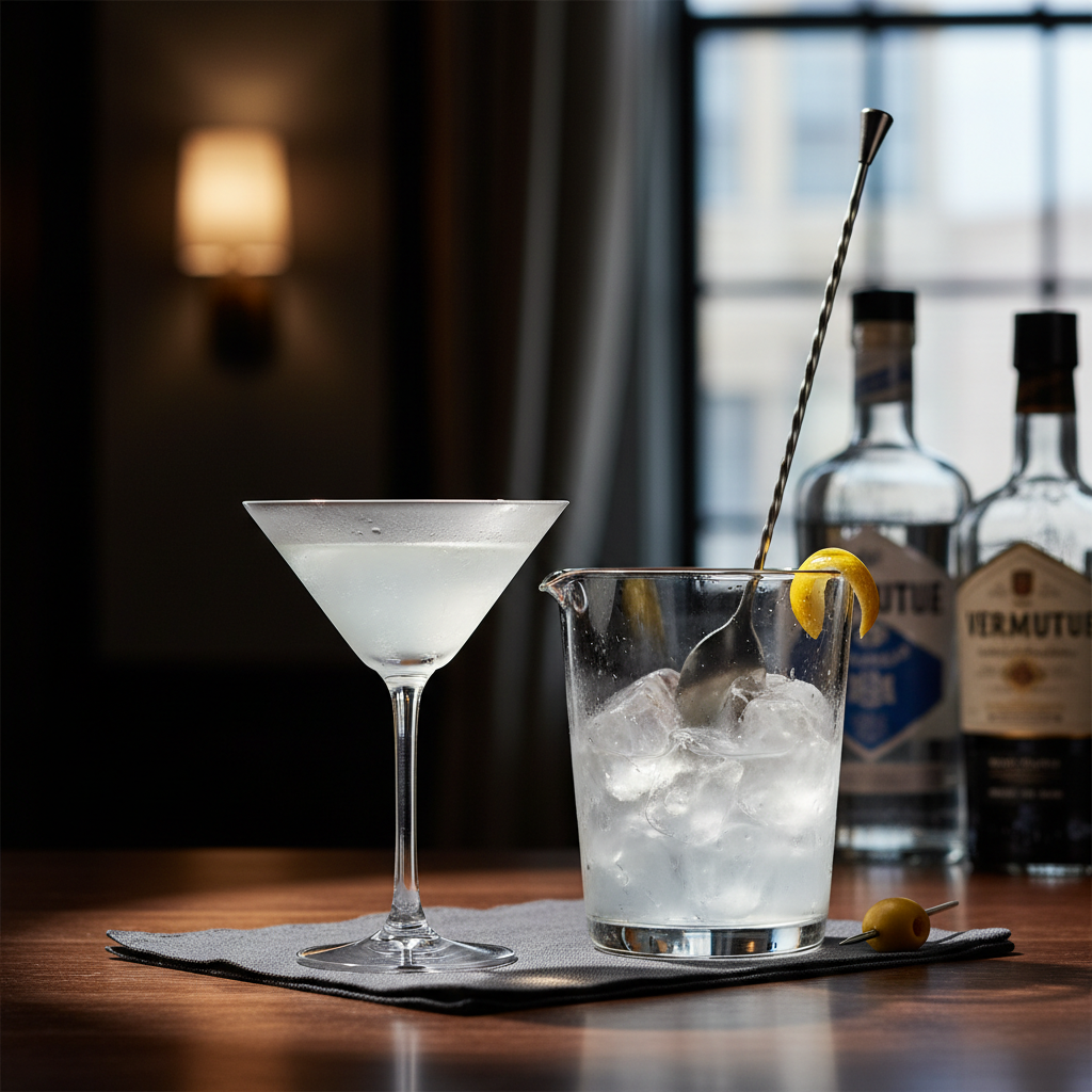Dry Martini: técnica, diluição e temperatura