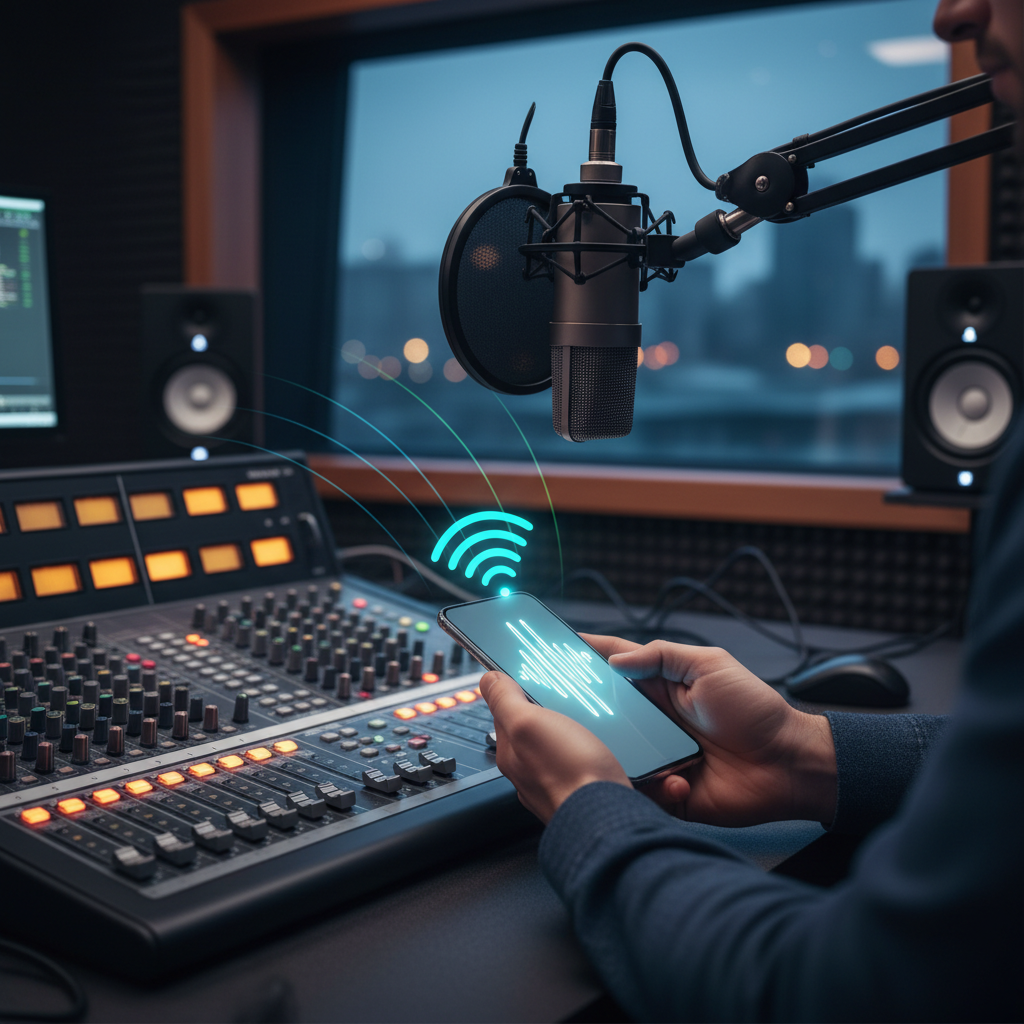 Mensagens de voz e rádio no consumo local