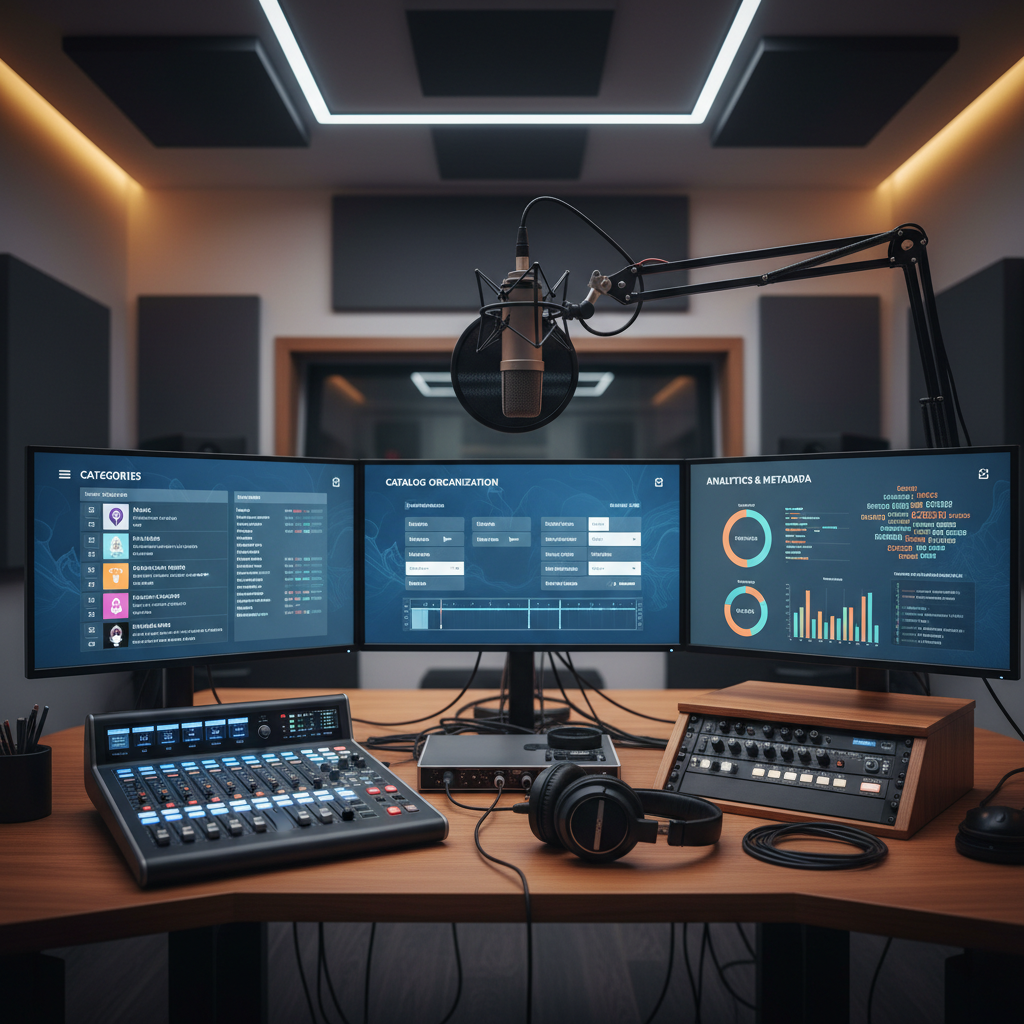 Metadados de podcast para descoberta e retenção