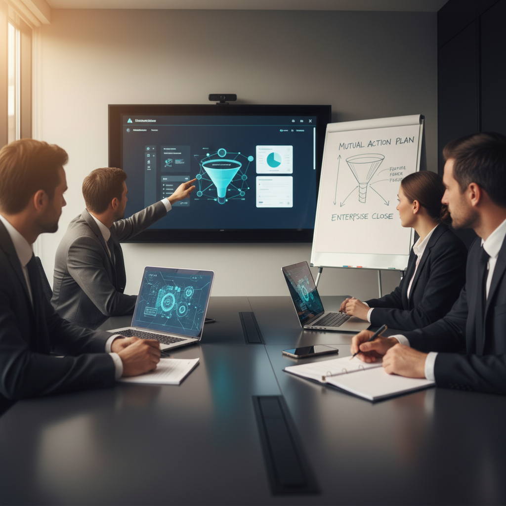 Mutual Action Plan em vendas enterprise