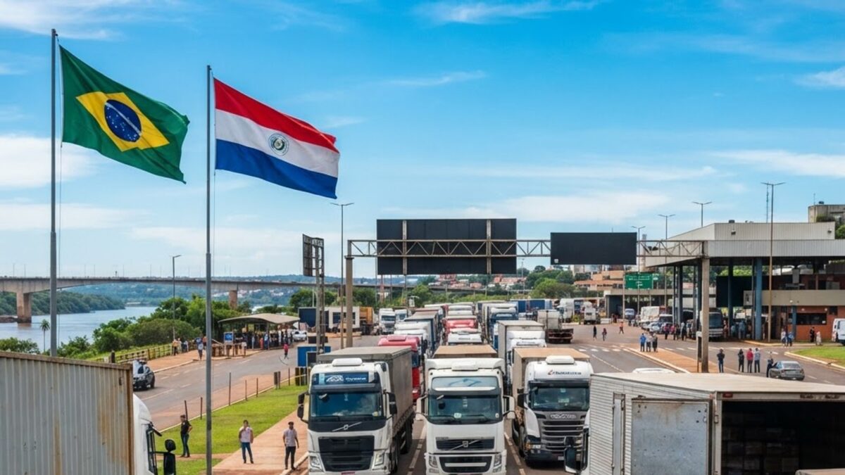 Acordo Brasil-Paraguai muda transporte de cargas na fronteira: o que a nova regra pode destravar